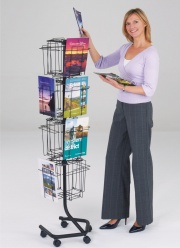 Wire Rotating Literature Dispensers